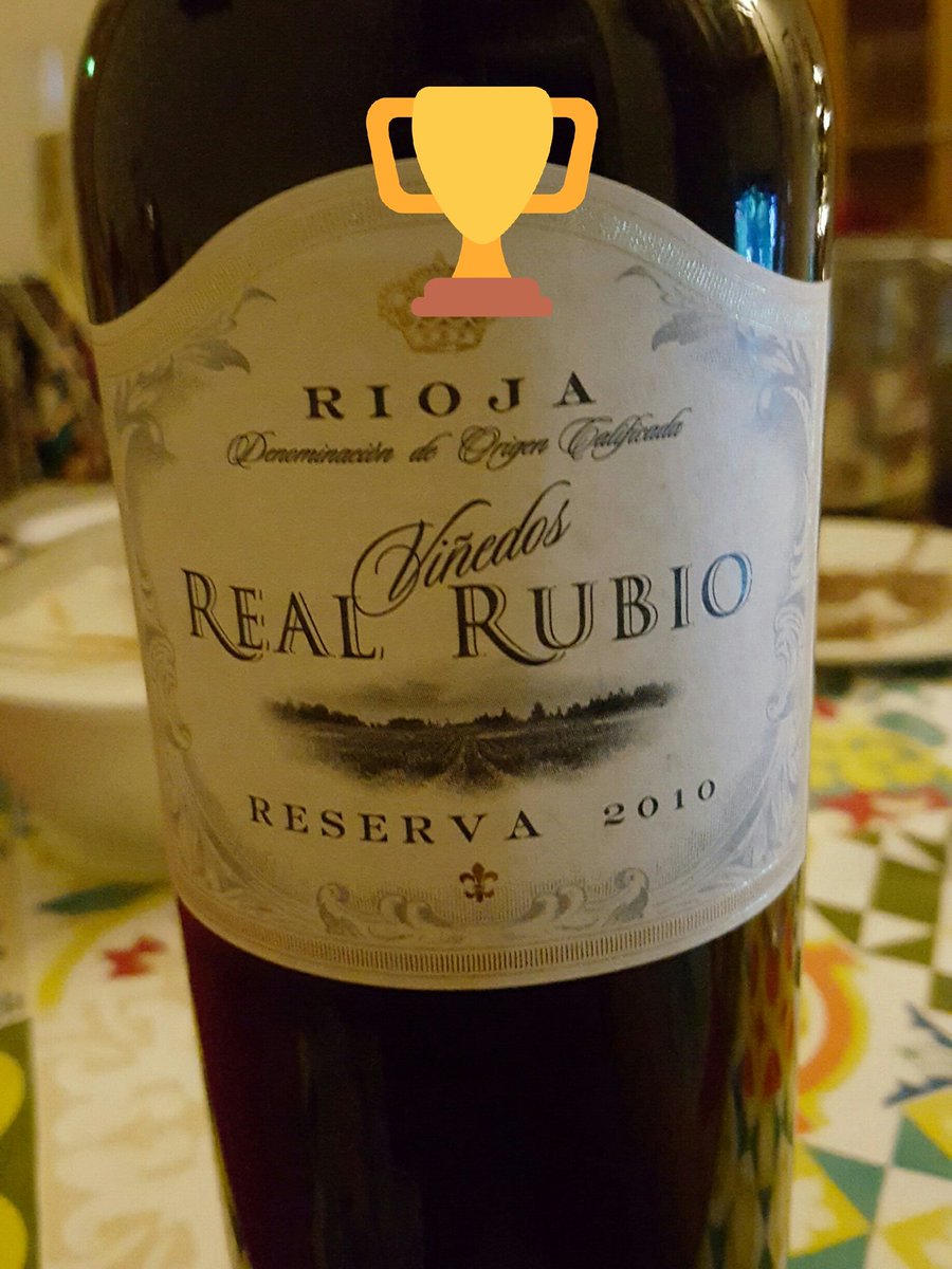 schmuling's tweet photo. Pre bday drink...proper rioja...cojonudo.. @bodegarealrubio @Dmchugh19 @gemwren @husvedat  .....had to b Spanish... https://t.co/0MhyPNih8Z