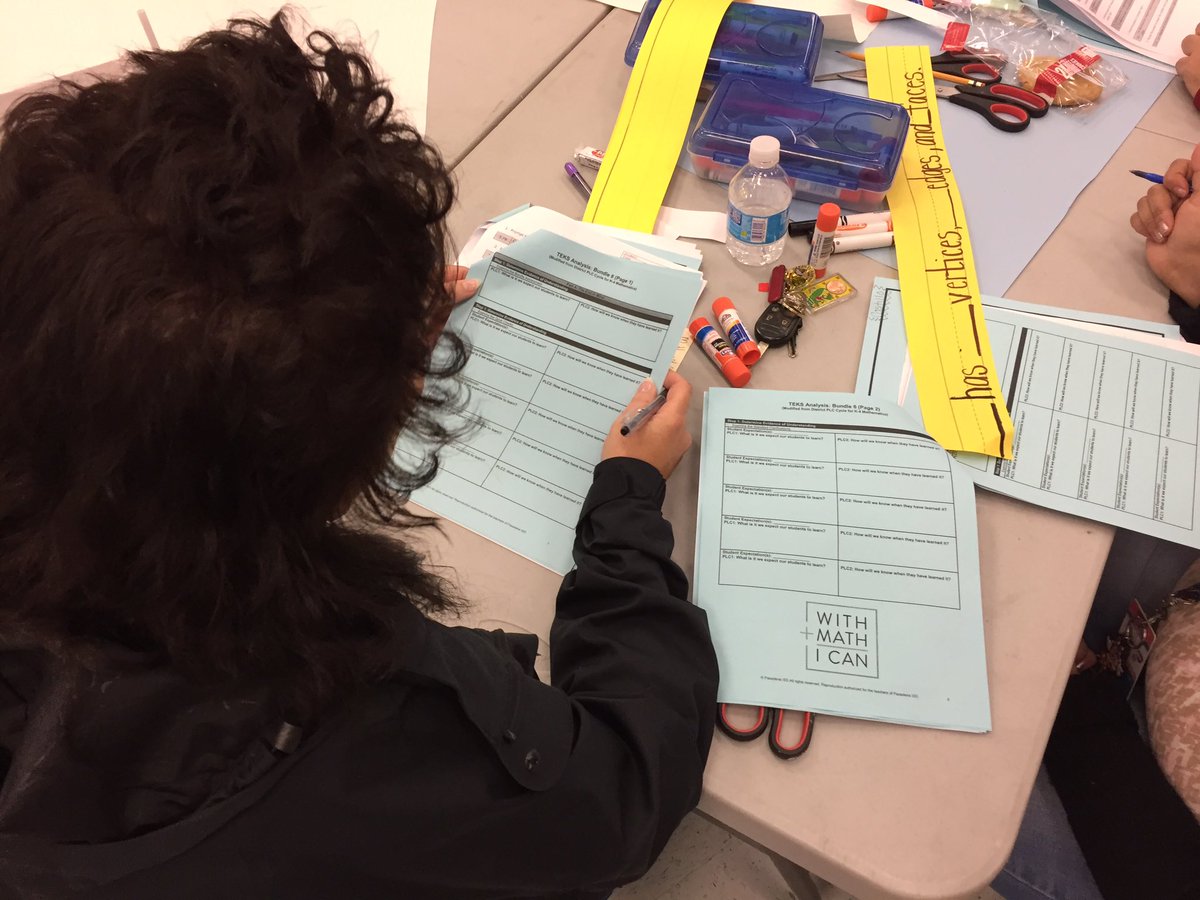Mathematicians learn &amp; grow together ... and explore the upcoming SEs in the 3NW together! (Grade 3 PD at Freeman ES) #PISDMathChat