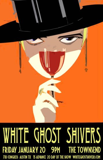 TIX NOW ONSALE for <a href="/WGShivers/">White Ghost Shivers</a>  at The Townsend Jan 20 . Small Room!