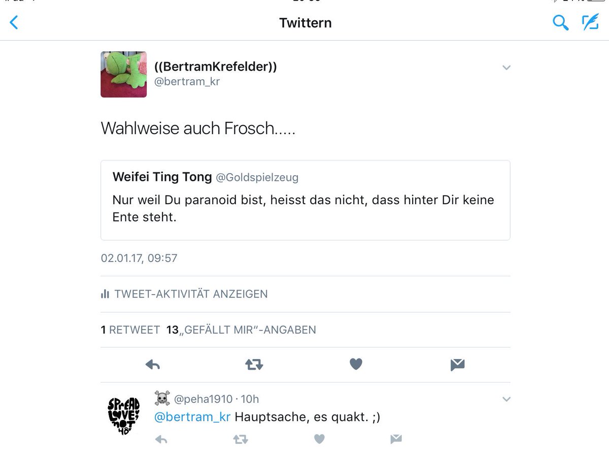bertram_kr's tweet photo. @fraeuleinoy @mtorsby 

Nee, nee...

Guck mal: 😉🐸 https://t.co/GMxQnnM9Q4