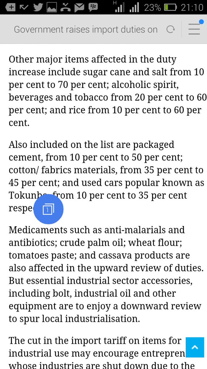 iykimo's tweet photo. FG Raises Import Duty on Consumable
Antibiotics, Anti Malaria Drugs, Tomato paste affected.
Happy new year Nigeria from AsoRock https://t.co/bb9UlVhrEA