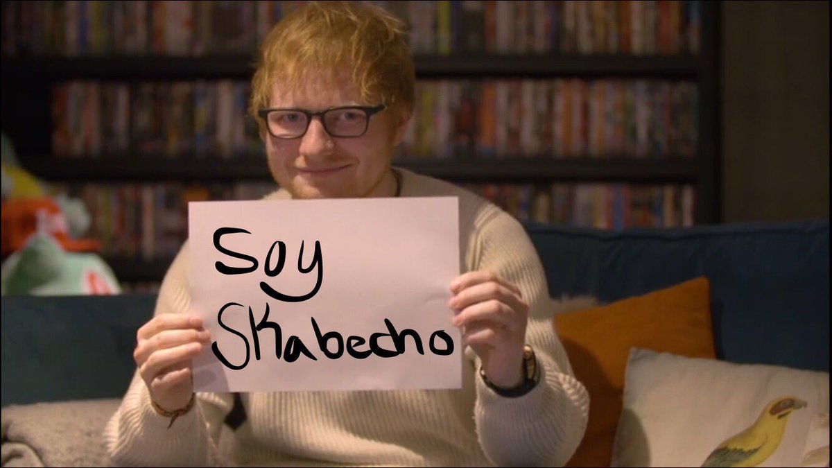 SKabecheTV's tweet photo. No sabía que @edsheeran era SKabechi, que buen inicio de año 😂 https://t.co/U0njFMx9Ll