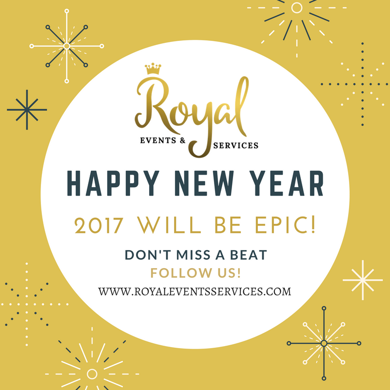 RoyalEventsServ's tweet photo. Happy New Year #twitterverse 2017 shall be EPIC!!! #royaleventsandservices #EPIC2017 https://t.co/bPMIAOZZr2