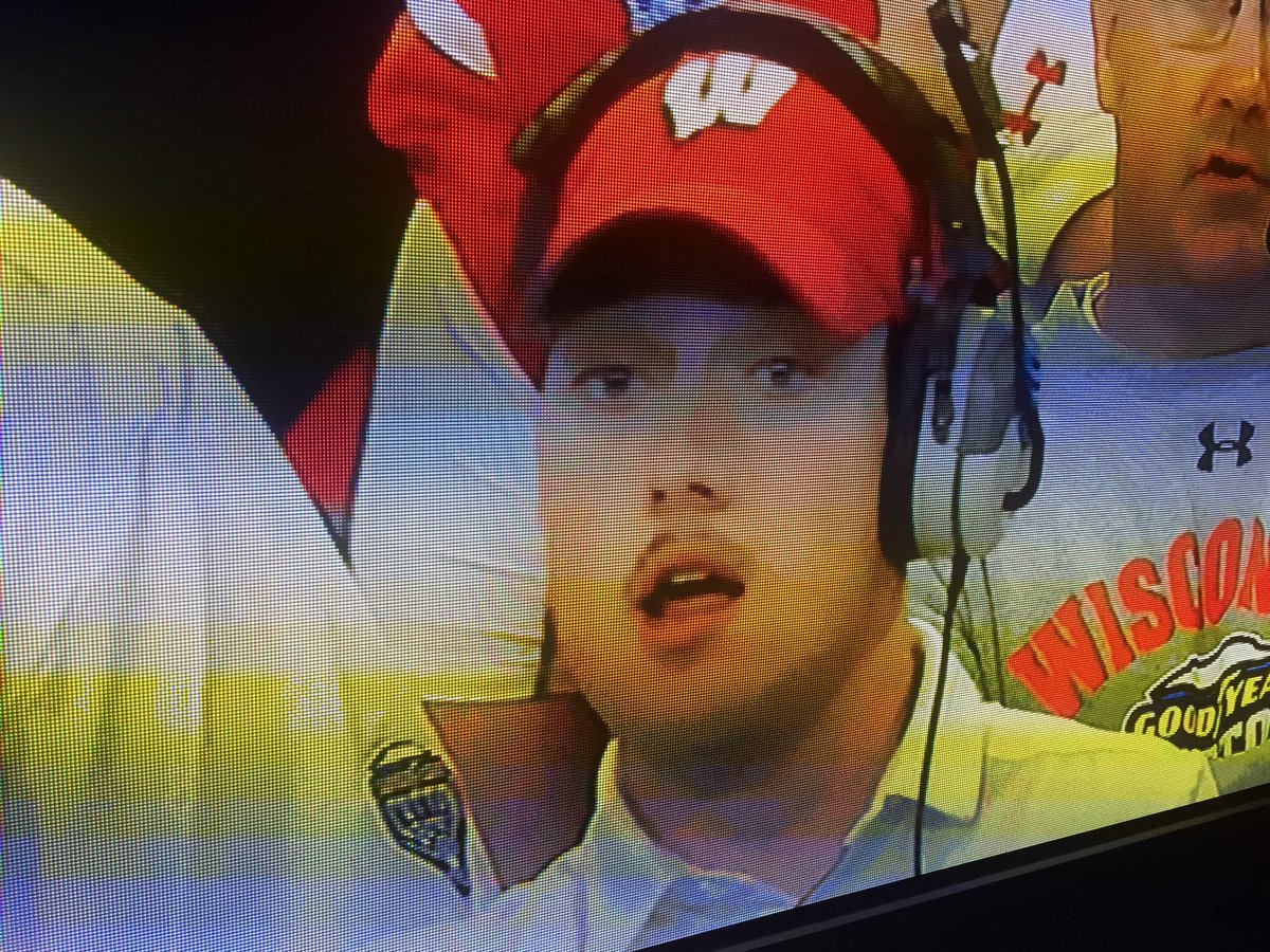 I don't know if this kid lost a bet or what, but that is one gross #pornstache #cottonbowl <a href="/BadgerFootball/">Wisconsin Football</a> <a href="/WesternMichU/">Western Michigan University</a>