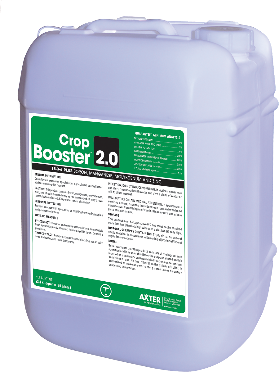 Results obtained on 23 farms show an average corn yield increase of 6.8 bu/acre when CropBooster 2.0 is added to the tank mix !!!