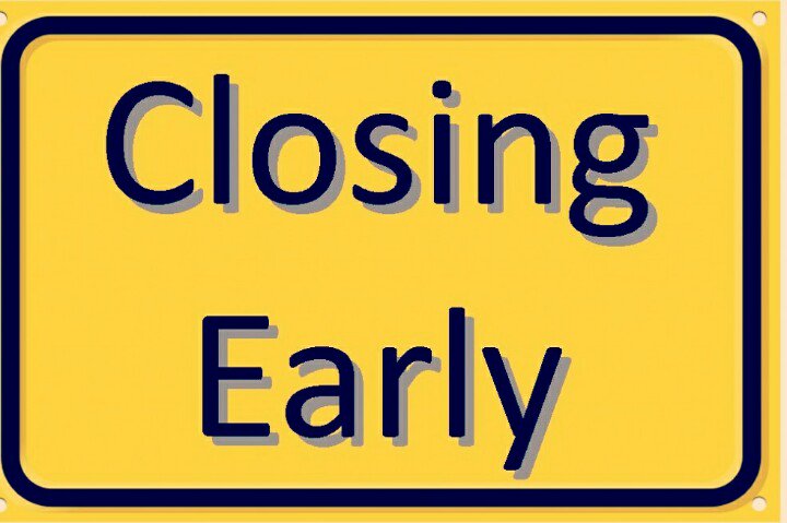 All locations will be closing at 4pm for a staff appreciation party tonight.
Back to regular hours tomorrow.
Thanks for understanding!