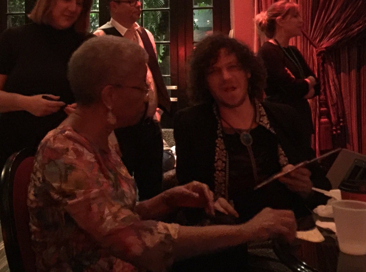 byl3rd's tweet photo. #germainebazzle with drummer #simonlott signing cd's in-between sets last night at the Jazz Playhouse in New Orleans. https://t.co/MOfxFfQZsM