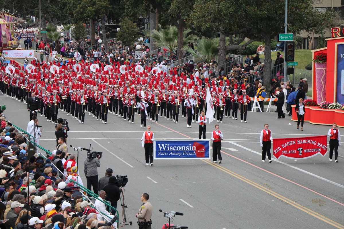 pcsd's tweet photo. @PCSD_PHS Marching Band performs at the 2017 Tournament of Roses Parade. See photo gallery at: https://t.co/BIbp6MoZpr #RaiderStrong @pcsd https://t.co/eMwyLIdHIi