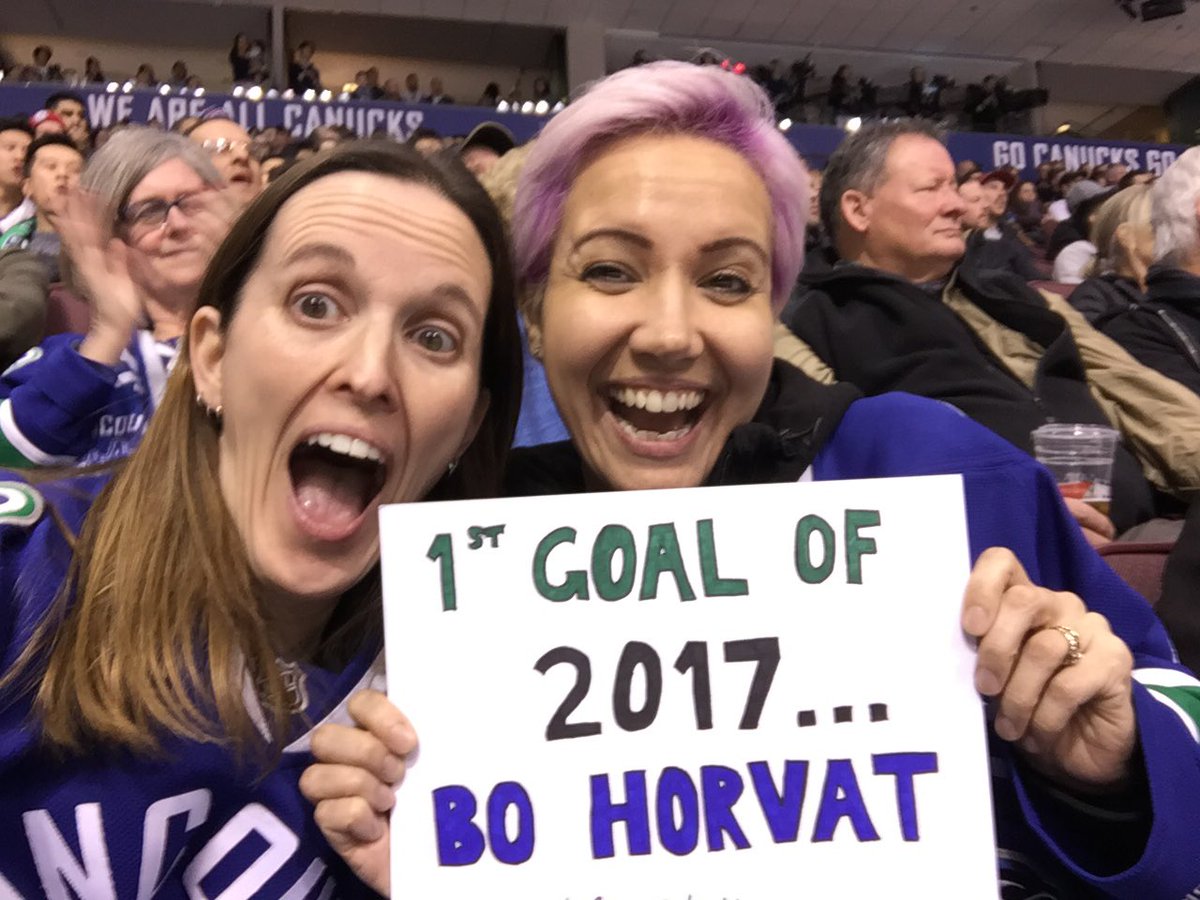 JacqSparrow's tweet photo. #WeAreAllCanucks WOOOOOOO!!! @Canucks #CanucksLadies #OurPrediction https://t.co/8QBlrXPyx9