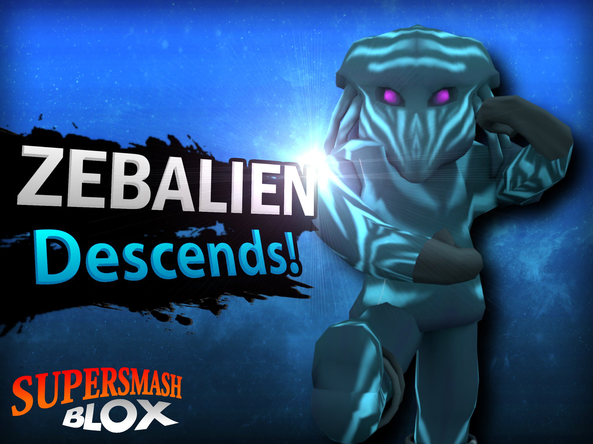 Super Smash Blox On Twitter Ssblox Picoftheday Here S The Splash Screen For The Character Zebalien Which Is Oriented Around Roblox S Sci Fi Items Community Https T Co K57nljpkwm - roblox super smash bros blox