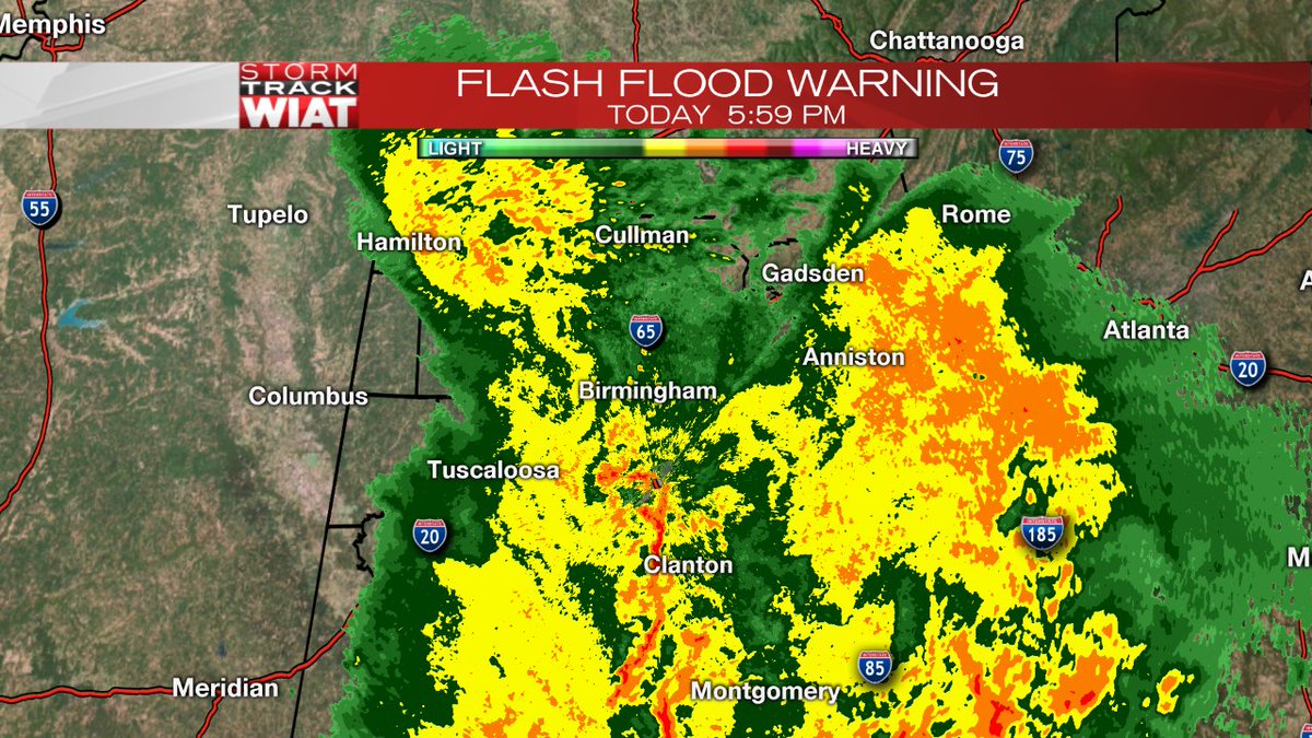 RT <a href="/Nate_HH/">Nate Harrington</a>: Storm Track Weather: A Flash Flood Warning has been issued for Central Alabama. #StormTrack42 #alwx