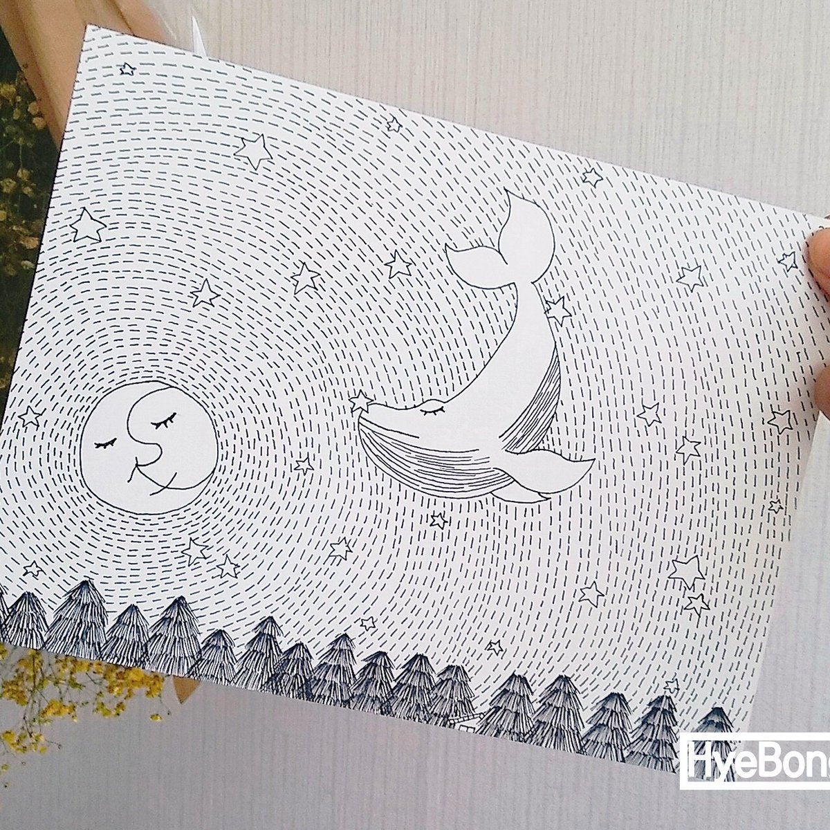 hyebong_illust's tweet photo. 고래의꿈2
#밤하늘 #고래 #패턴 #그림 #일러스트 
#artwork #sketch #drawing #instaartist #illustration #illustrator #pencil #artist #graphicdesign #design #손그림 https://t.co/jehxd70URR