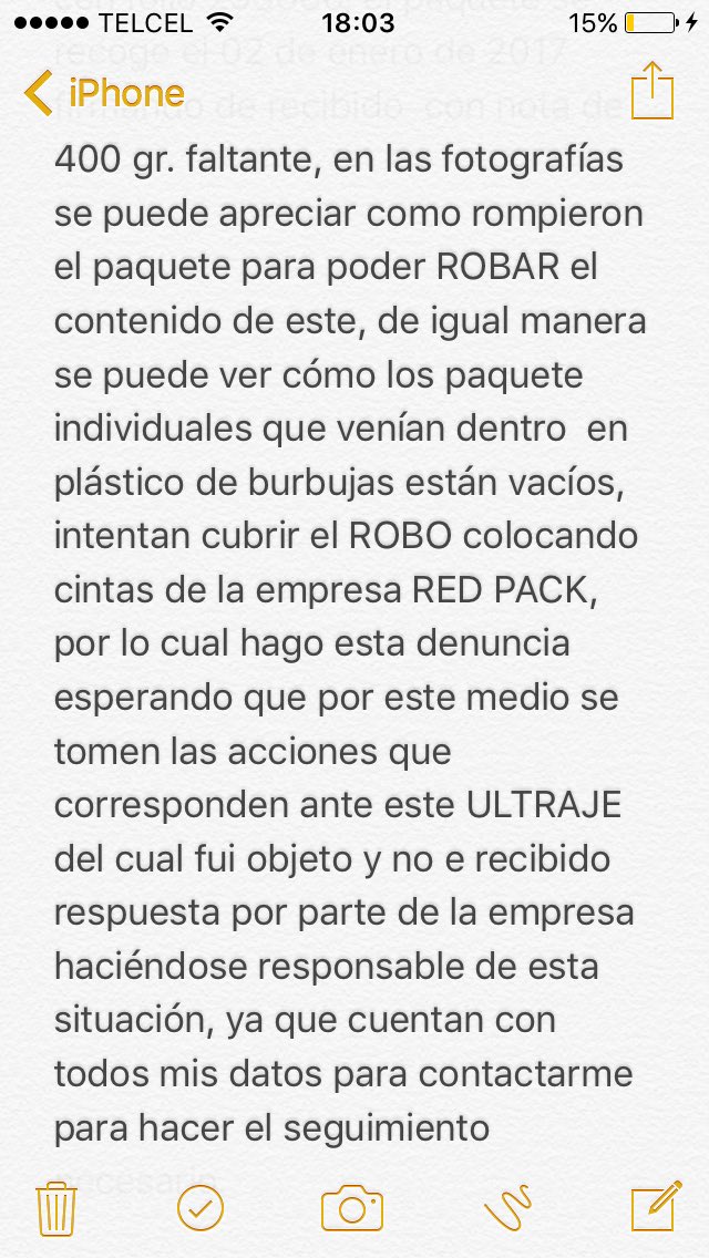 TipdeBelleza's tweet photo. @REDPACK_mkt @Redpack_SAC Por este medio espero obtener respuesta a mi denuncia https://t.co/FPSO1Q4rFB