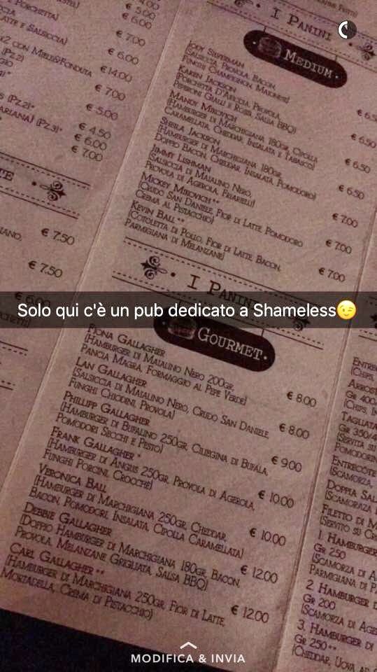 gallavichera's tweet photo. THERE'S A PUB DEDICATED TO SHAMELESS NEAR TO MY CITY. IT IS MY NEW FAVORITE PLACE https://t.co/Tq3bOtw44q