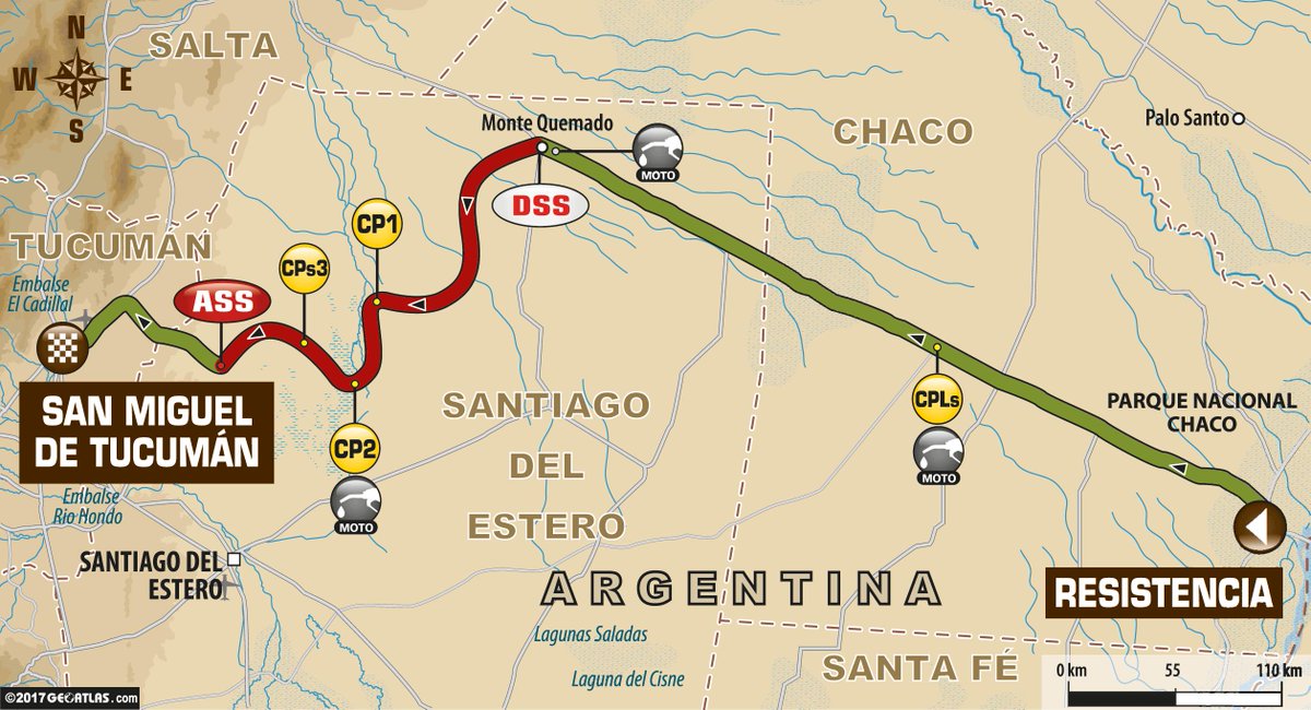 🏁 Stage 2 🏁
📍 Resistencia 🇦🇷 - San Miguel de Tucumán 🇦🇷
🚙🏍🚛 803 km (SS: 275 km)
📝 po.st/LiveStage2
😎 @VisitArg 
#Dakar2017