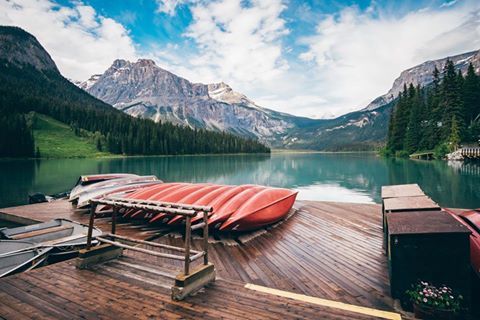 Emerald Lake, Yoho National Park, British Columbia, Canada.
