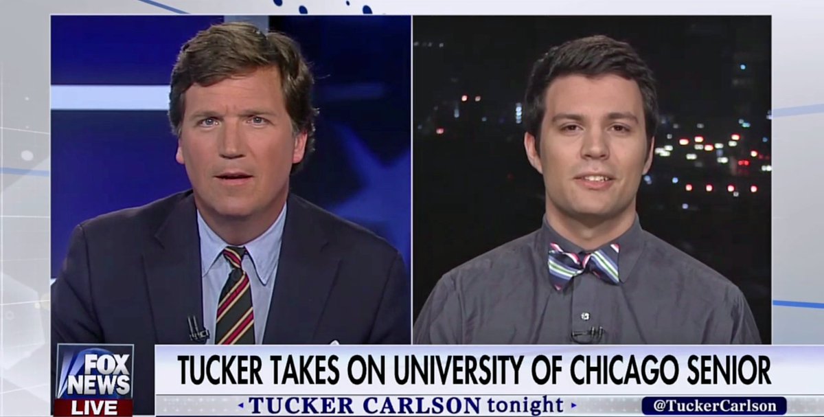 Tucker Carlson obliterates pencil neck geek Jake Bittle attacking Trump admin