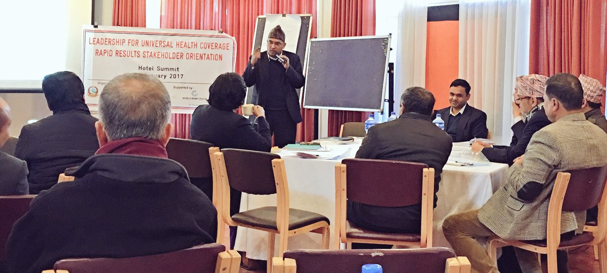 sushilbaral's tweet photo. #L4UHC #Nepal team identifies 3 adaptive challenges: financing of health care; HRH management; Health Governance- says Dr Lohani, CEO #SHSDC https://t.co/l8rXan5GdI