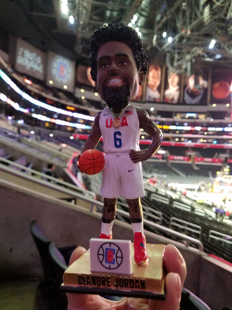 EHLeBrun's tweet photo. So excited about @deandrejordan6 bobblehead night! @LAClippers #NBAVote https://t.co/XtN2N6GXf8