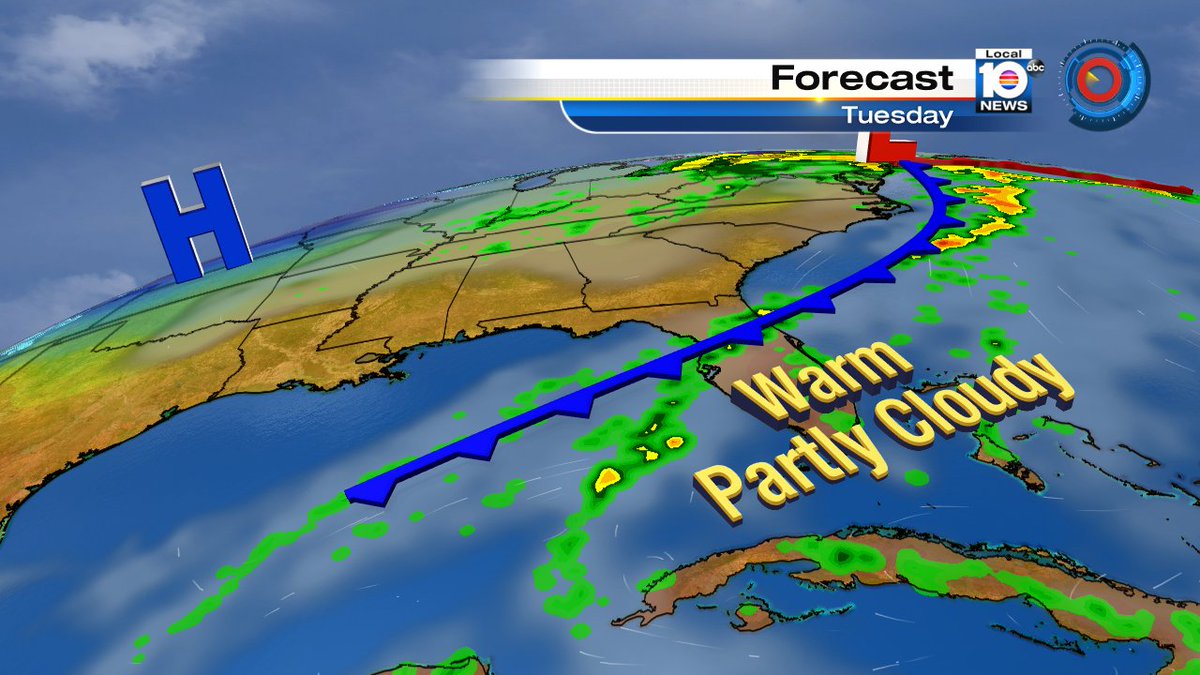 The warm start to the new year continues on Tuesday with temperatures forecast to reach the mid 80s! https://t.co/Vm2sy82XQr