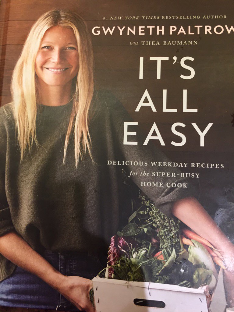 Jessica_StClair's tweet photo. This cookbook is straight up great. Thank you @goop for giving me my will to cook back to me! #itsalleasy https://t.co/RL03VVSfgC