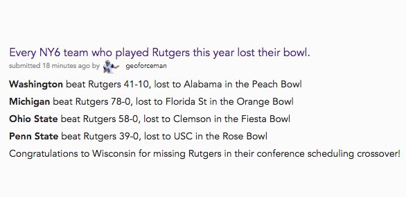 RedditCFB's tweet image. Rutgers appears to be contagious this bowl season.