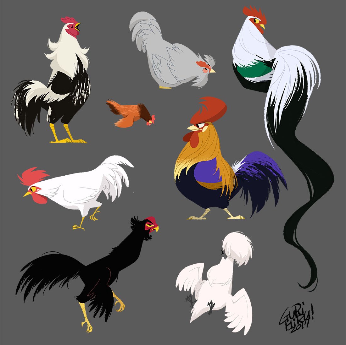 bird no humans chicken grey background simple background signature animal focus  illustration images