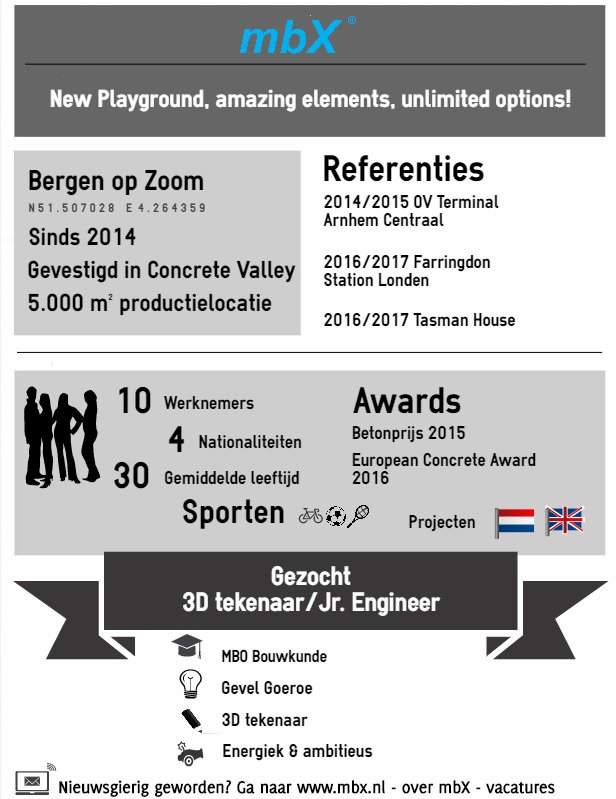 Vacature 3D tekenaar/Jr. Engineer bij mbX, check het functieprofiel: bit.ly/mbX_vacatures #vacatures #mbo #bouwkunde #engineering #3D