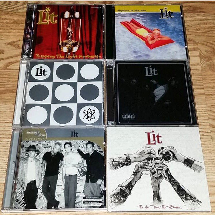 LitBandOfficial's tweet photo. What's your favorite? Tweet it at us. And get ready to add one more to the collection. Pre-order the new album at https://t.co/FJb8zS0hGv 👊🏼 https://t.co/h9vJWc8YZm