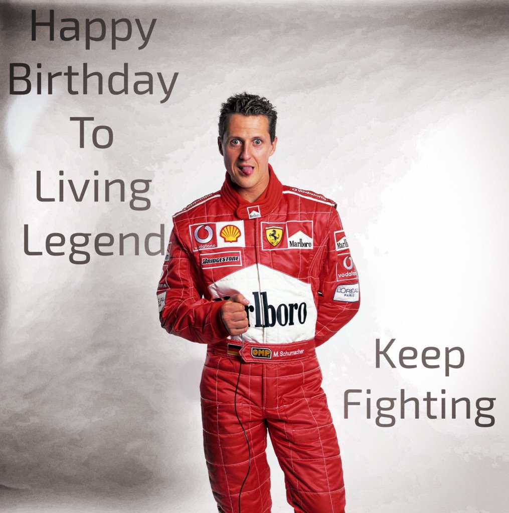   happy birthday sir Michael Schumacher  