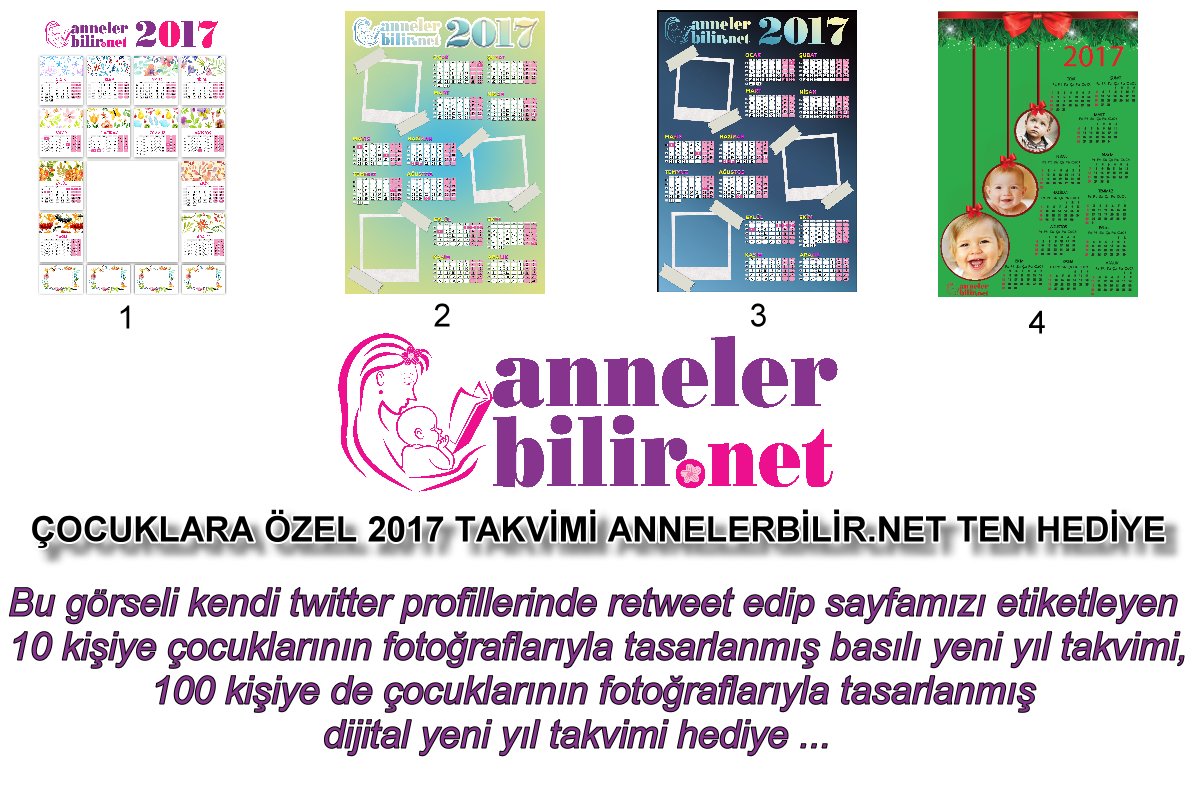 Görseli retweetleyip sayfamızı etiketleyin, takvimi kazanın!
#anne #cocuk #cekilis #kampanya #yılbası #hediye #cekilisvar #yilbasi #yeniyil