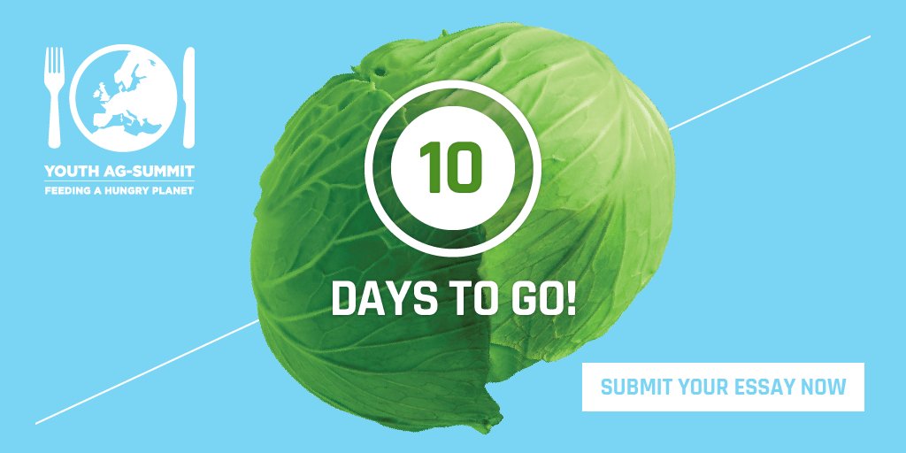 Time is running out to apply for the 2017 #YouthAgSummit! Share your thoughts on global food security to enter: youthagsummit.com