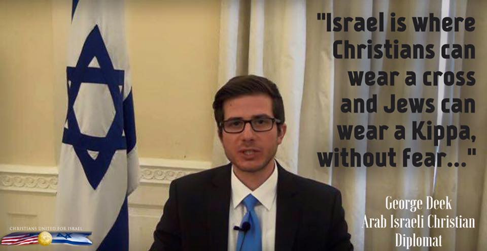 GabRosenberg's tweet photo. Only in one Middle Eastern country can a Jew wear a kippah and a Christian wear a cross without their life being in danger: #Israel https://t.co/kaqfZgLqWR