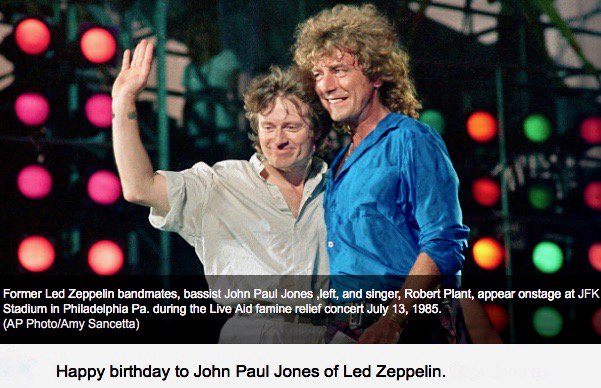 Happy 71st Birthday To John Paul Jones 