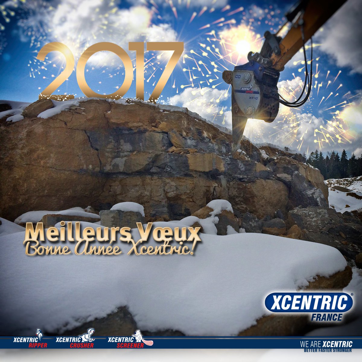 XCentricFrance's tweet photo. Toute l'Équipe #Xcentric France vous souhaite une bonne année 2017 et  se tient à vos côtés pour exhausser vos vœux de bonne productivité ! https://t.co/nmb9UllN8E