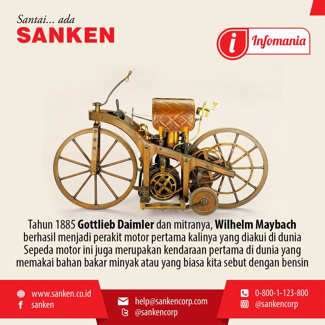 SANKEN On Twitter Tahukah Kamu Perakit Motor Pertama Di Dunia