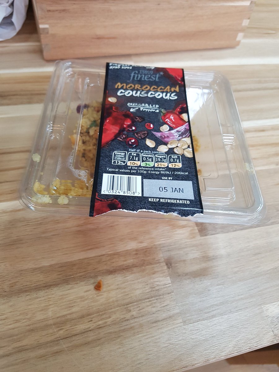 Bethpitt's tweet photo. @Tesco just bought this couscous from tescos crawley and almost broke my tooth as it had a stone in it?! Not happy. https://t.co/ljfcuOVlV1