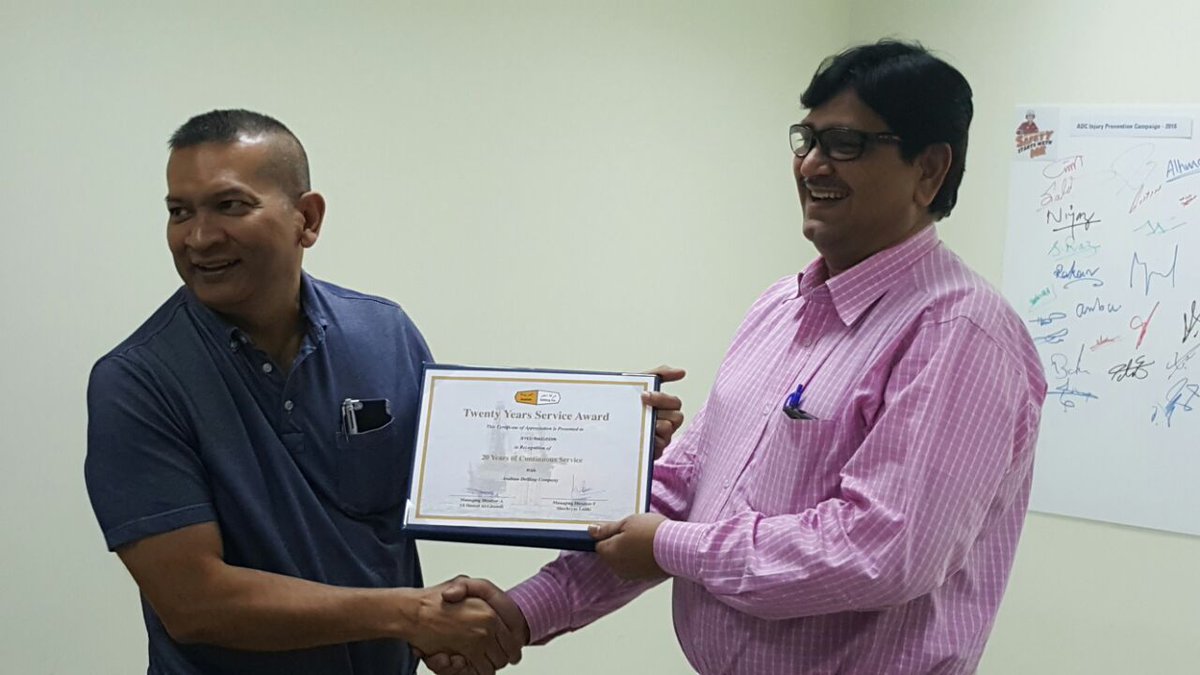 LikemindedM's tweet photo. Br.Syed Riazuddin Sr Personal mngr  , For receiving the appreciation for 20 years of service with ADC (Arabian Drilling Company) KSA. https://t.co/pC8OrxyNG4
