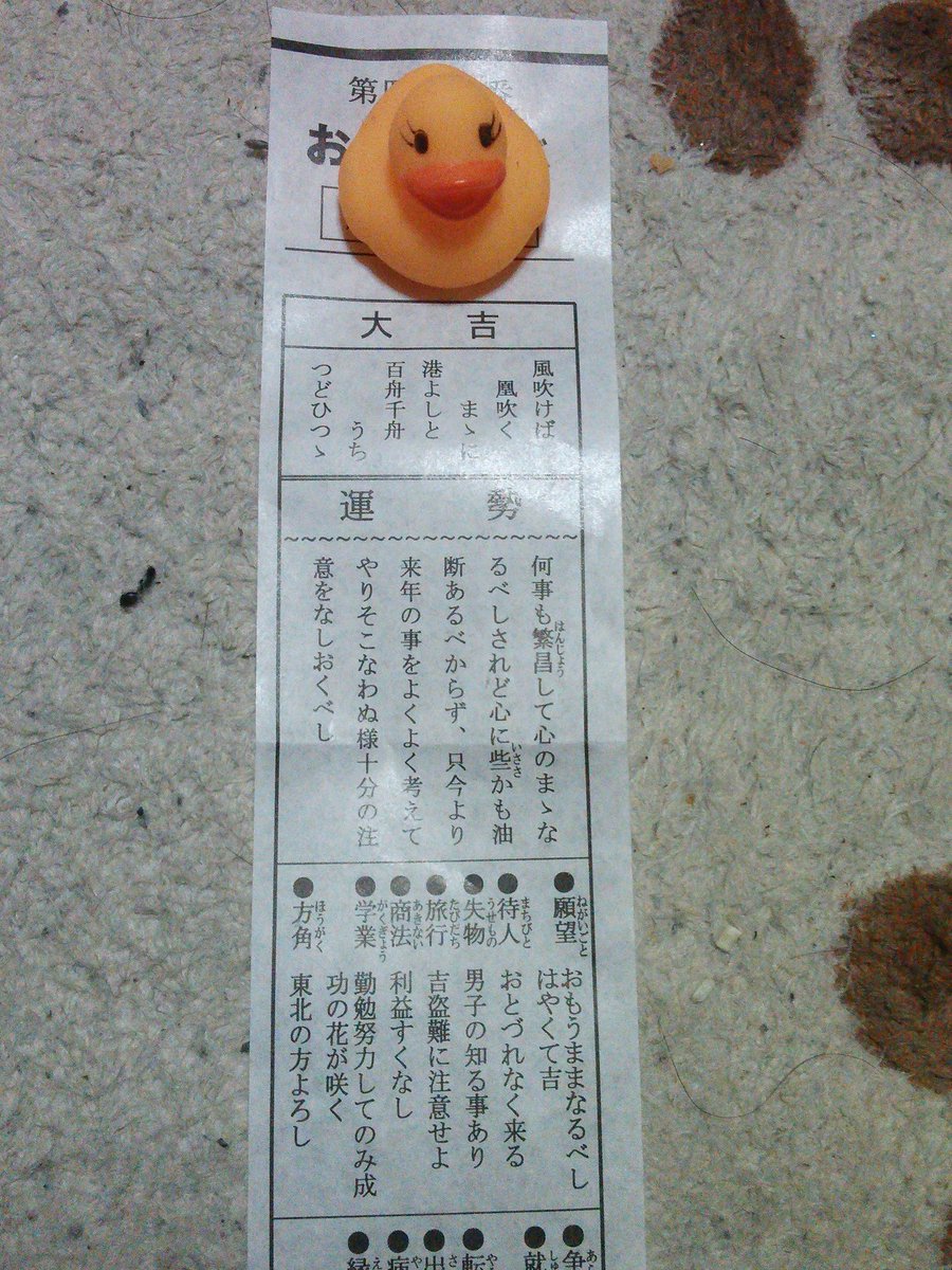 nyanon8310's tweet photo. 今日神社に行ってきた！
おみくじ引いたぁ〜！ https://t.co/Gs0Xie3mDu