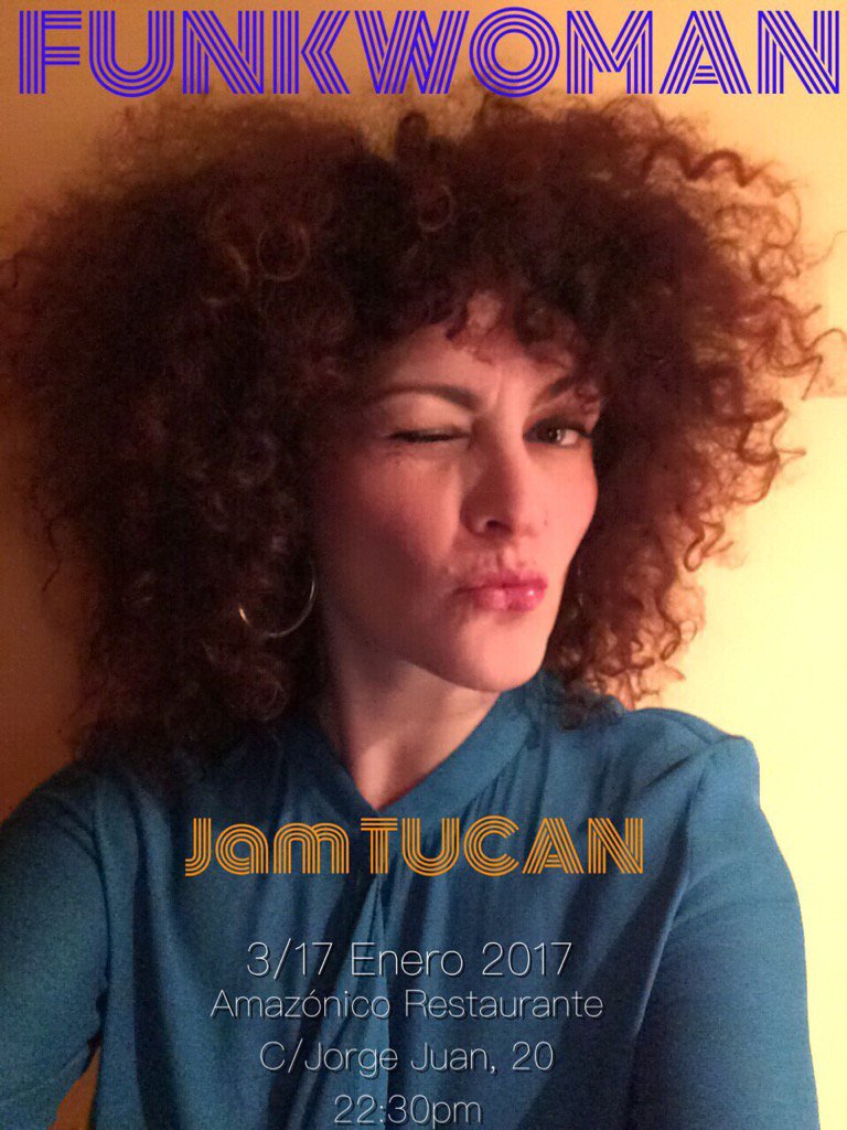 Hoy 3/01 y 17/01 me lo canto en la JAM TUCÁN en RESTAURANTE AMAZÓNICO C/Jorge Juan, 20. #amazonico #jamtucan #Funk