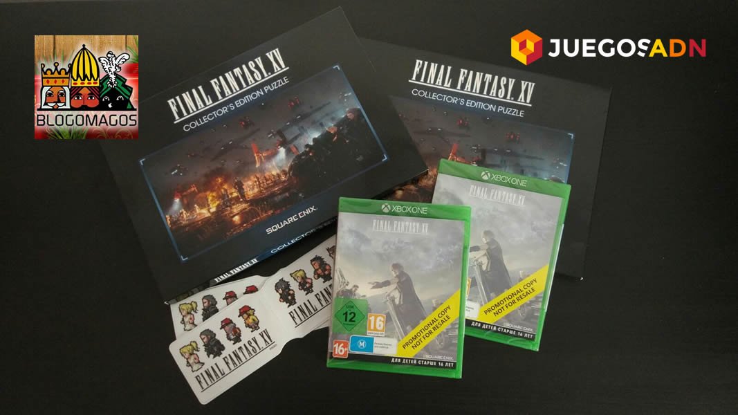JuegosADN's tweet photo. Blogomagos día 2: Sorteamos un pack Final Fantasy XV https://t.co/TkrdzvozDI https://t.co/a8whvlnL59