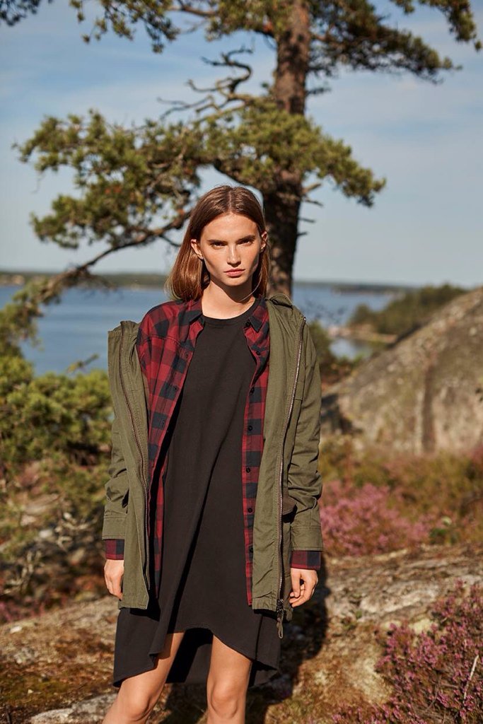 HAKEI_'s tweet photo. Camisa Cuadros &amp; Parka Combi Louse #HAKEI #fw16 https://t.co/qYR9JTw0jU