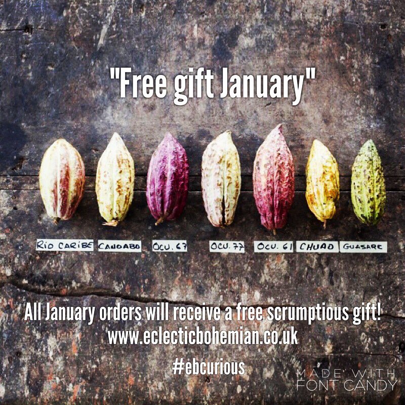 Eclectic_Boho's tweet photo. Free gift January with all orders! Lots of scrumptious surprises. #freegift #freegiftjanuary #gifts #janoffer #eclecticgifts #treatyourself https://t.co/IuCbtIzLHy
