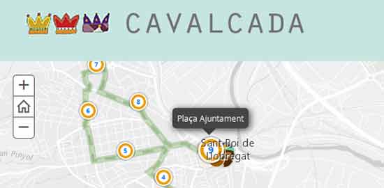 AjSantBoi's tweet photo. Aplicació en línia per seguir la ubicació de la Cavalcada de Reis 2017 en temps real https://t.co/F1OlqUuhGX #santboi #CavalcadaReis #Nadal https://t.co/O14Bsgwi1n