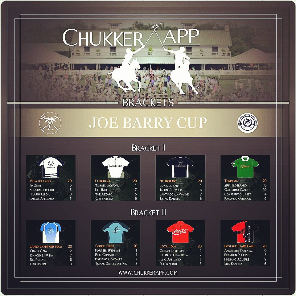 #Tomorrow Start the #JoeBarryCup at @intlpoloclub Follow all games with our FREE APP, <a href="/ChukkerApp/">ChukkerApp</a>