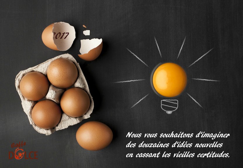 MonCoachCrea's tweet photo. Bonne année 2017 ! Nous vous souhaitons d'imaginer des douzaines d'idées nouvelles en cassant les vieilles certitudes. #innovation https://t.co/h6PtIgHNHT