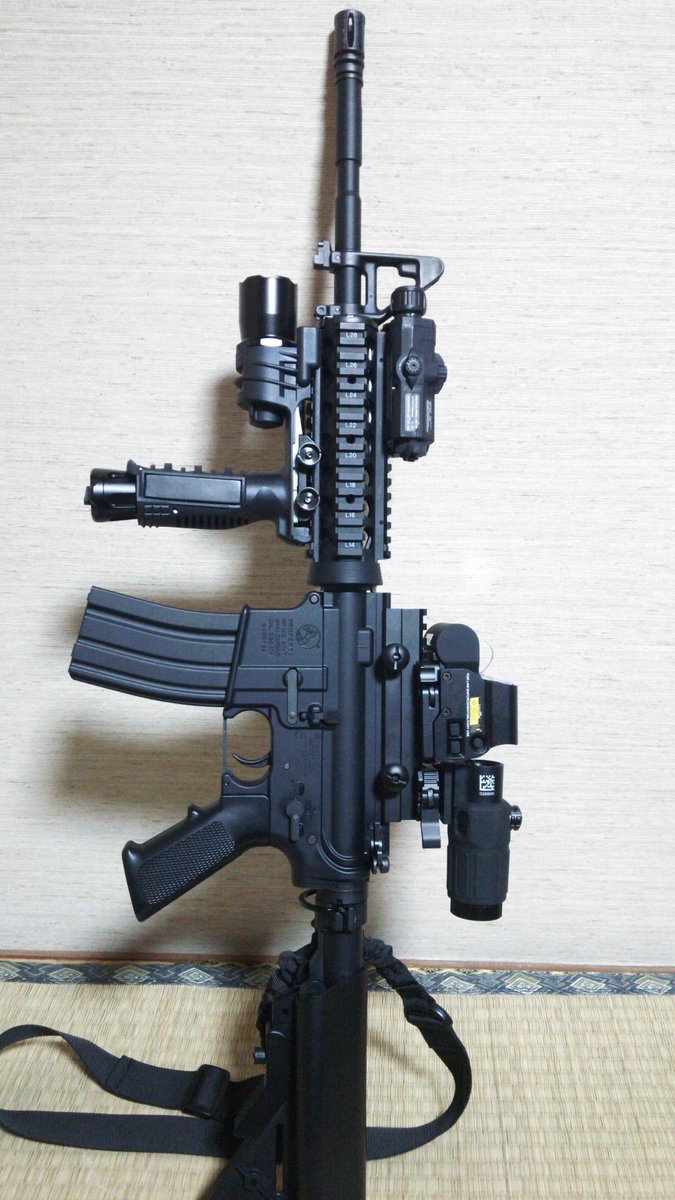 M4装備更新しました！内容は スコープ類をハイマウント化 スイベル