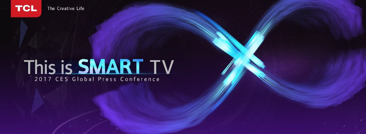 TCL_OficialBR's tweet photo. A #CES2017 vem aí! Veja detalhes na nossa conferência de imprensa nesta quarta-feira, a partir das 11h, hora do Pacífico! #TCLBRASIL #TCLTV https://t.co/FSJCYsWpCy