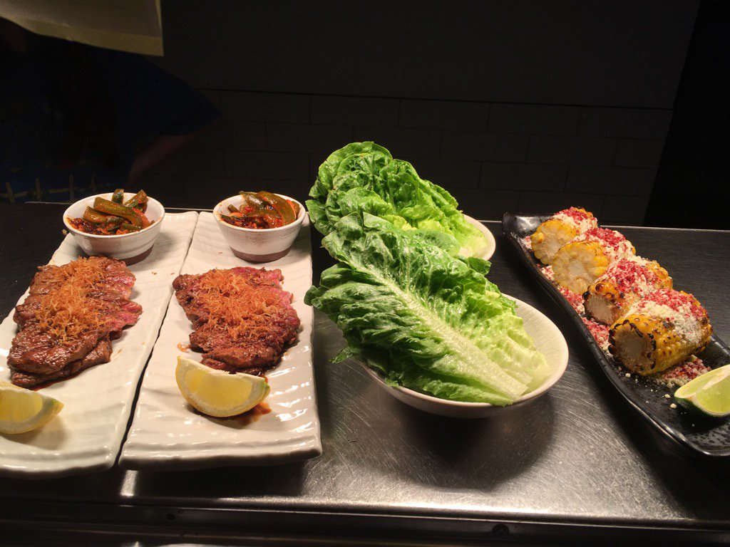 Striploin and corn mmmmmm.