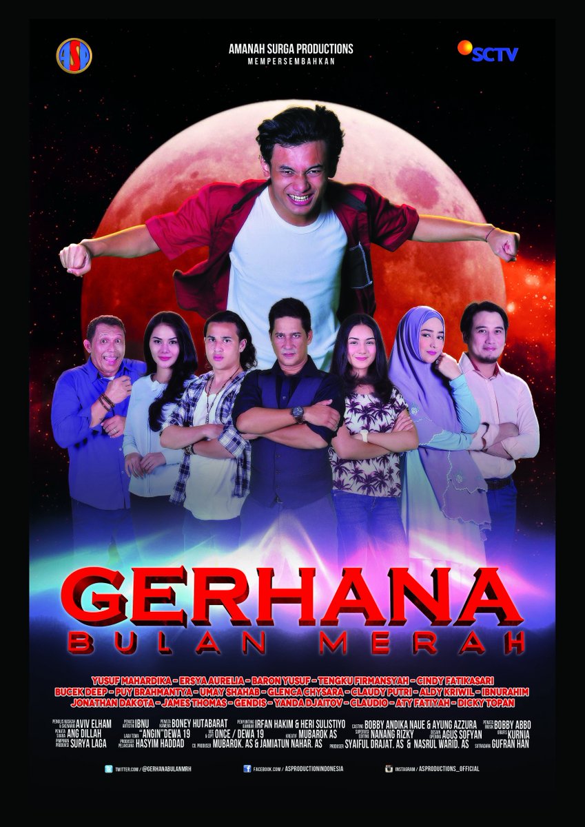 NOW <a href="/SCTV_/">SCTV</a> GERHANA BULAN MERAH ! happy watching ya guys! #ASProductions #GerhanaBulanMerah